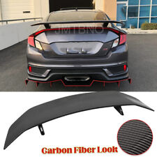 47 For 2016-2021 Honda Civic Rear Spoiler Gt Style Racing Trunk Wing Carbon