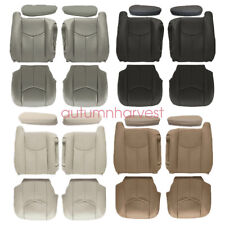 For 2003 2004 2005 2006 Chevy Suburban Tahoe Both Side Leather Seat Cover 6pcs