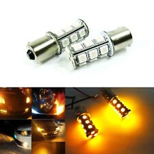2x Amber High Power 1156 Ba15s 7506 18 Smd Led Front Turn Signal Light For Dodge
