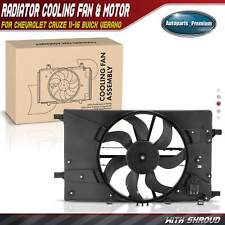 Engine Radiator Cooling Fan W Shroud Assembly For Chevrolet Cruze 11-16 Buick
