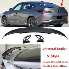 Fit For Acura Integra 2023 Trunk Lid Racing Spoiler Wing Universal Painted Black