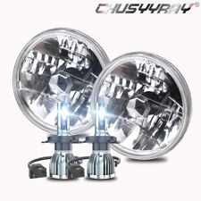 7inch Round Led Car Parts Headlight 6000k White For Chevy Truck 1942-1958