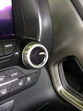 C7 Corvette Stingray Radioclimate Adjust Knobs Aluminum Trim Rings