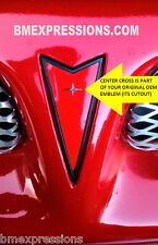 Pontiac Grand Prix 1997 - 2003 Front Emblem Logo Overlay Vinyl Decal Pick Color