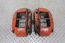 05-12 Porsche 911 997 Pair Of Lh Rh Front Brake Calipers Red Poor Finish