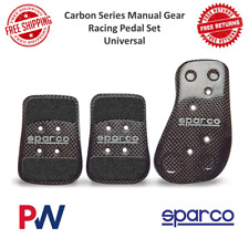 Sparco Carbon Fiber Construction Pedals Set Anti-slip Contact Patch Universal