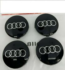 New 4x Black Wheel Replacement Center Hub Caps For Audi 60mm 4b0601170 Chrome