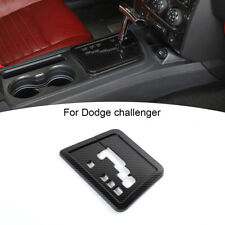 Interior Gear Shift Panel Trim Cover Carbon Fiber For 2009-2014 Dodge Challenger