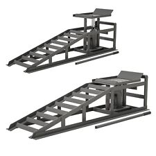 5t 11000lbs 2 Pack Hydraulic Car Ramps Low Profile Car Lift Service Ramps Truck