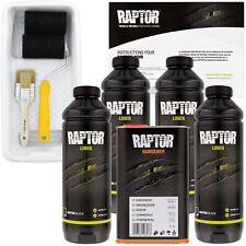 U-pol Raptor Black Urethane Spray-on Truck Bed Liner Kit Wroller Kit 4 Liters