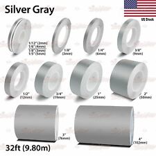 Silver Gray Roll Vinyl Pinstriping Pin Stripe Car Motorcycle Tape Decal Stickers