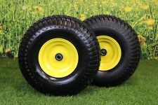 Set Of 2 15x6.00-6 Tires Wheels 4 Ply For Lawn Garden Mower Turf Tires ...