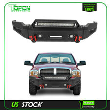 Black Texture Front Bumper With Winch Seat Fits 2006-2008 Dodge Ram 1500