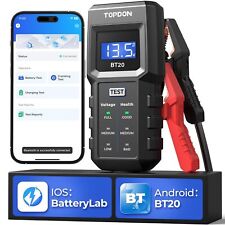 Topdon Bt20 Car Battery Load Tester Charging System Analyzer 100-2000cca 12v Us