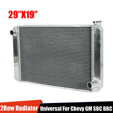 Universal 29x19 Aluminum Racing Radiator Heavy Duty For Chevrolet Chevy Gm Sbc