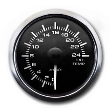 Mgs 52mm Pyrometer Pyro Egt Exhaust Gas Temperature Gauge F White Amber Led