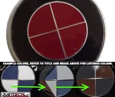 Burgundy Vinyl Sticker Overlay Red Complete Set Hood Trunk Rim Fits Bmw Emblem
