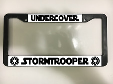 Undercover For Stormtrooper For Star Wars White Design License Plate Frame New