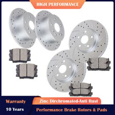 Front Rear Rotors Discs And Brake Pads Kits For Toyota Camry Avalon Lexus Es350