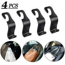 4pcs Car Seat Back Headrest Hooks Hanger Holder Hook For Cloth Grocery Bag Purse