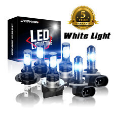 For Hyundai Santa Fe 2009-2013 6pc Led Headlight Highlow Fog Light Bulbs Kit