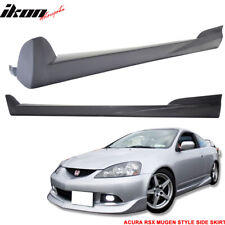 Fits 02-06 Acura Rsx Mugen Style Side Skirts Skirt Unpainted Black Pu