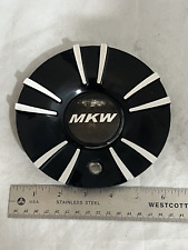 Mkw Aftermarket Wheels Machined Black Wheel Rim Hub Cover Center Cap M-596