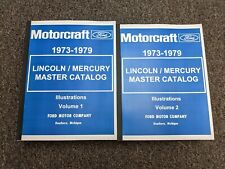 1978 Lincoln Continental Parts Catalog Manual Illustrations Coupe Hardtop 7.5l