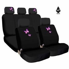 For Vw New Butterfly Black Fabric Car Truck Suv Seat Covers Gift Set