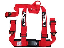 Sparco Racing Street 3 Point Bolt-in 2 Seat Belt Harness Red