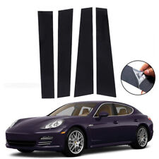 For Porsche Panamera 2009-14 Black Pillar Posts Door Cover Trim Window Decal 4pc