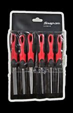 New Snap On Red 6 Pc Soft Grip Handle Miniature File Set Sgfmn106