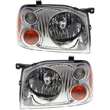 Headlight Set For 2001-2004 Nissan Frontier Base Xe Left Right 2pc