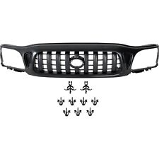 Grille For 2001-2004 Toyota Tacoma Textured Black Plastic