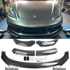 For Porsche Panamera Carrera Gt Carbon Fiber Front Bumper Lip Spoiler Splitter