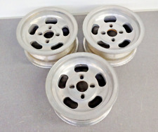 Lot Of 3 Very Nice Used Vintage Et Style Slotted Aluminum Wheels 5 12jx13