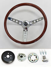 68 69 Road Runner Barracuda Cuda Fury Wood Chrome Steering Wheel High Gloss 15