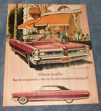 1965 Pontiac Grand Prix Vintage Ad Who Has The Years Second-best Looking Car