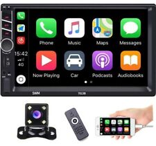 7 Car Stereo Radio For Apple Carplay Touch Screen Double 2din Camera Bluetooth