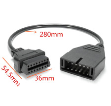 12 Pin Obd1 To 16 Pin Obd2 Convertor Adapter Diagnostic Cable For Gm Vehicles