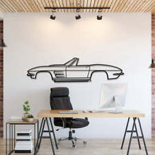Wall Art Home Decor 3d Acrylic Metal Car Auto Poster Usa 1964 Corvette