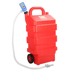16 Gallon 60l Fuel Caddy Portable Gas Storage Tank With Pump Hose Red