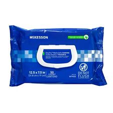Mckesson Staydry Personal Wipe Incontinence Washcloth With Aloe - 12 Packs Of 50