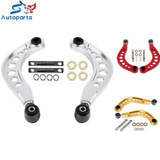 Adjustable Rear Upper Camber Control Arms Kit For 2006-2015 Honda Civic Silver