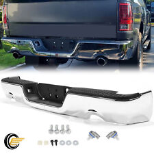 New Complete Steel Chrome Rear Step Bumper Assembly For 2009-2018 Dodge Ram 1500