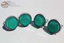 Green License Fastener Body Panel Tailgate Reflectors Hot Rod Motorcycle Truck