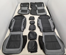 For Ford Bronco 4 Door 2021-2023 Black Grey Interior Leather Seat Covers Lq87