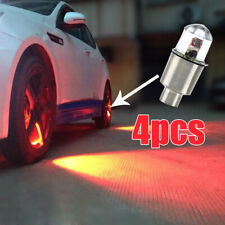 4x Car Auto Red Wheel Tire Tyre Air Valve Stem Led Light Caps Cover Accessories