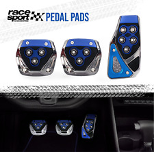 Sports Racing Accelerator Car Blue Brake Pedal Pads Covers Universal Manual