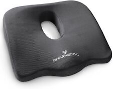 Pharmedoc Seat Cushion For Office Chair And Car Seat - Orthopedic Coccyx Cushion